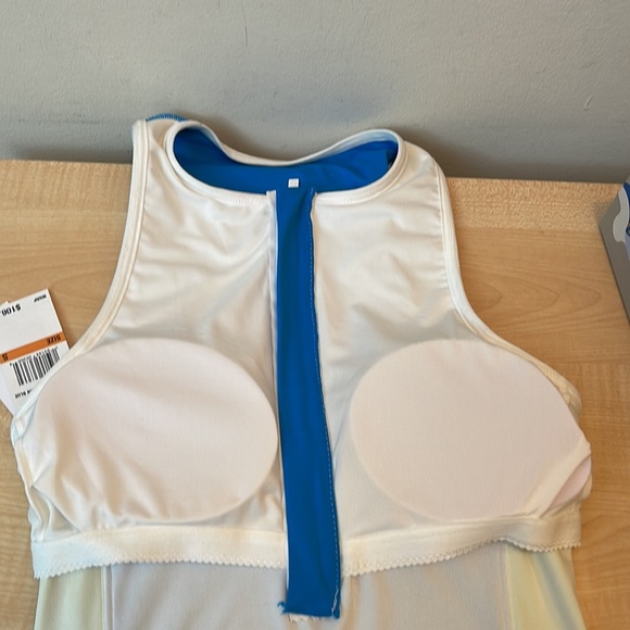 Michael Kors Racerback Tankini Colorblock Top w/ Zip Front - Picture 9 of 11